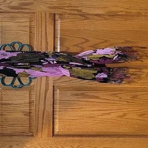 Floral design scarf/wrap